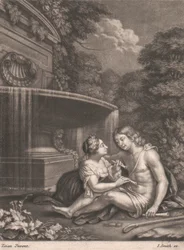 Venus torjuu Adonisin takaa-ajosta