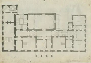 Chillington Hall: kynä- ja kynäpiirustus, nd [1789] (piirustus)