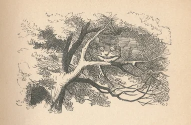 Cheshiren kissa alkaa haalistua, ja hänen hymynsä on viimeinen, 1889