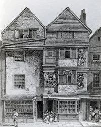 Talot London Wall -nimisen kadun eteläpuolella, julkaistu 1812