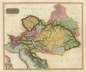 Itävallan hallintoalueet (Thomson, 1816)