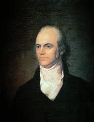 Aaron Burr (1756-1836) Yhdysvaltain varapresidentti, n. 1802 (öljy kankaalle)