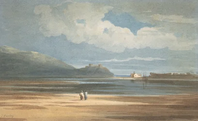 Harlechin linna Traeth Mawrin toisella puolella, 1800-1842.