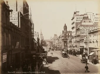 Collins Street, Melbourne, noin 1880