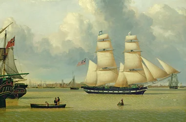 Priki "Helen" Hullin edustalla, noin 1837 (öljy kankaalle).