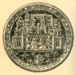 Hopeakullattu morse, 1400-luvun puoliväli, 1881.