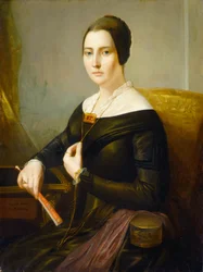Elizabeth Oakes Prince Smith (rouva Seba Smith), noin 1845 (öljy kankaalle).