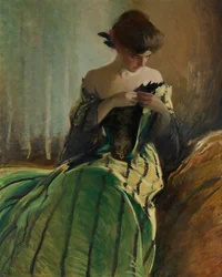 Tutkielma mustalla ja vihreällä, 1906.