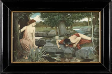 Echo ja Narcissus (väriprintti)