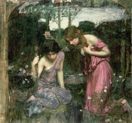 Tutkielma teokseen "Nymfit löytävät Orfeuksen pään", noin 1900