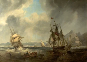 Kohtaus Välimerellä, 1842