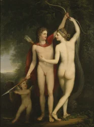 Venus, Adonis ja Cupid