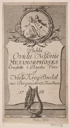 Titelblad "Ovidiuksen kansan metamorfoosit"