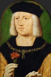 Varhainen alankomaalainen taide : Keisari Maximilian I:n (1459-1519) muotokuva par Cleve, Joos van (n. 1485-1540), n. 1508. Öljy puulle, 28,5x22,3. Taidehistoriallinen museo, Vienne