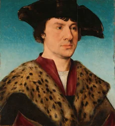 Miehen muotokuva, noin 1520 (öljy paneelille).