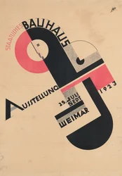 Vuoden 1923 valtiollisen Bauhaus-näyttelyn juliste