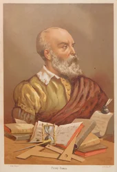 Peter Ramus. Lähde: Tiede ja sen miehet, 1879.