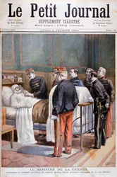 Ranskan sotaministeri antamassa sotilaallisen kunniamerkin, 1894