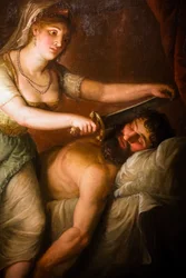 Judith ja Holofernes, yksityiskohta, noin 1790-1800 (öljy kankaalle).