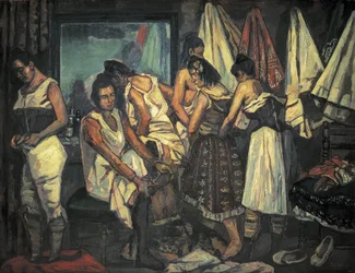 GUTIERREZ SOLANA, Jose (1886-1945). Fetele Corului. 1925 (ulei pe pânză) finlandez
