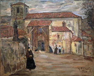 Kyläkirkko, 1906 (öljymaalaus)