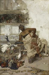 Siipikarjatori, Tanger, n. 1881 (öljy puulle)