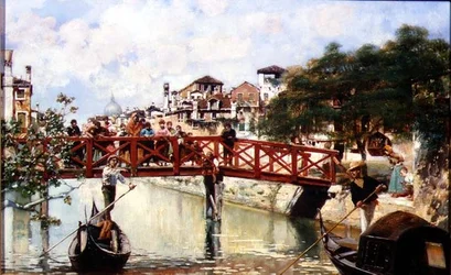 Venetsia (öljy paneelille)
