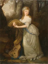 Muotokuva Krystyna Magdalena Radziwiłłównasta (1776-1796), Michał Hieronim Radziwiłłin tyttärestä.