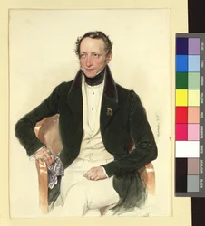 Runoilijan ja teatterinjohtajan Johann Ludwig Deinhardsteinin muotokuva