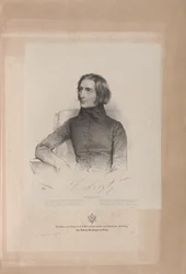 Franz Lisztin muotokuva 1811-1886, 1838.