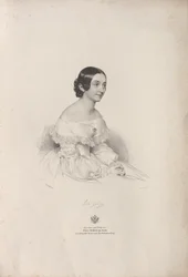 Oopperalaulaja Rita Gabussin muotokuva 1810-1891, 1840.