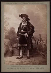 Jos. Ullmann, lihasavustaja Makart-paraatissa vuonna 1879