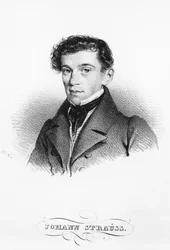 Itävaltalaisen säveltäjän ja kapellimestari Johann Straussin muotokuva (Wien