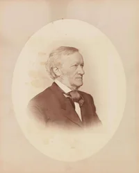 Säveltäjä Richard Wagnerin muotokuva 1813-1883, n. 1870.