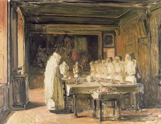 Hospice de Beaunen sisaret sanovat armon, 1800-luvun loppu