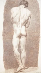 Tutkielma miesalastomasta takaapäin nähtynä, 1774