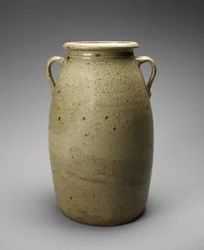 Churn, c. 1873-1900 (alkalilasitettu kivitavara)
