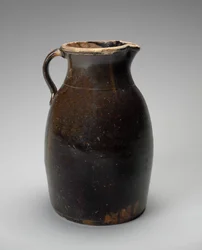 Kannu, c. 1873-1900 (alkalilasitettu kivitavara)