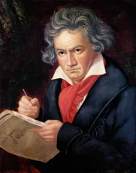 Ludwig van Beethoven (1770-1827) säveltää "Missa Solemnis"
