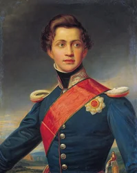 Othon Ier de Grece - Kreikan kuninkaan Otton muotokuva - Stieler, Joseph Karl (1781-1858) - 1832 - Öljy kankaalle - 89x68 - Benaki-museo, Ateena