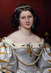 Joseph Karl Stielerin (1781-1858) Charlotte-maalauksen muotokuva