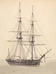 Yksittäinen Corvette. Keula Eteenpäin