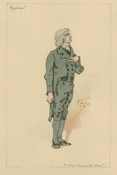 Redlaw - Kummitusmies ja kummituksen kauppa, noin 1920-luku (kynä ja muste wc:llä paperilla)