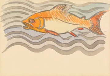 Kala (akvarelli paperille)