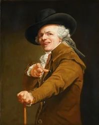 Taiteilijan omakuva pilkkaajan hahmossa, noin 1793