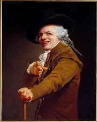 Taiteilijan omakuva pilkkaajan hahmossa, 1802. 0,91 x 0,72 m. Louvre, Pariisi