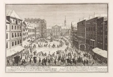 Wienin Neuer Markt New Market, 1719.
