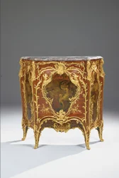 Senkki, n. 1900 (ormolu-asennettu kingwood & wenis martin)
