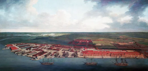 Chathamin telakka (Englanti), maantieteellisen sijaintinsa ansiosta Chatham oli 1700-luvulla Britannian kuninkaallisen laivaston tärkein satama, ja 1700-luvulla siitä tuli tärkeä korjaus- ja huoltokeskus.
