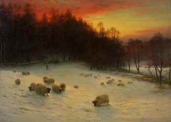 Kun länsi iltahämärässä loistaa, exh.1910 (öljy kankaalle)